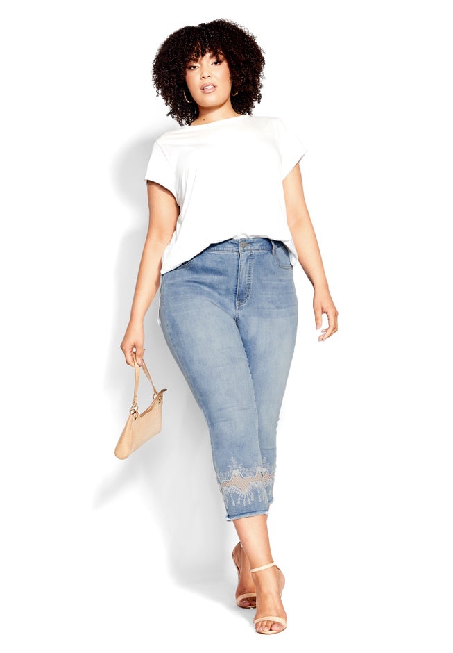 Nava Detail Crop Jean image number null