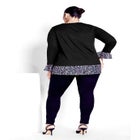 Hacci Chiffon Print Top image number null