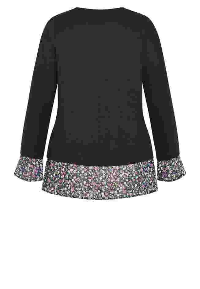Hacci Chiffon Print Top image number 4