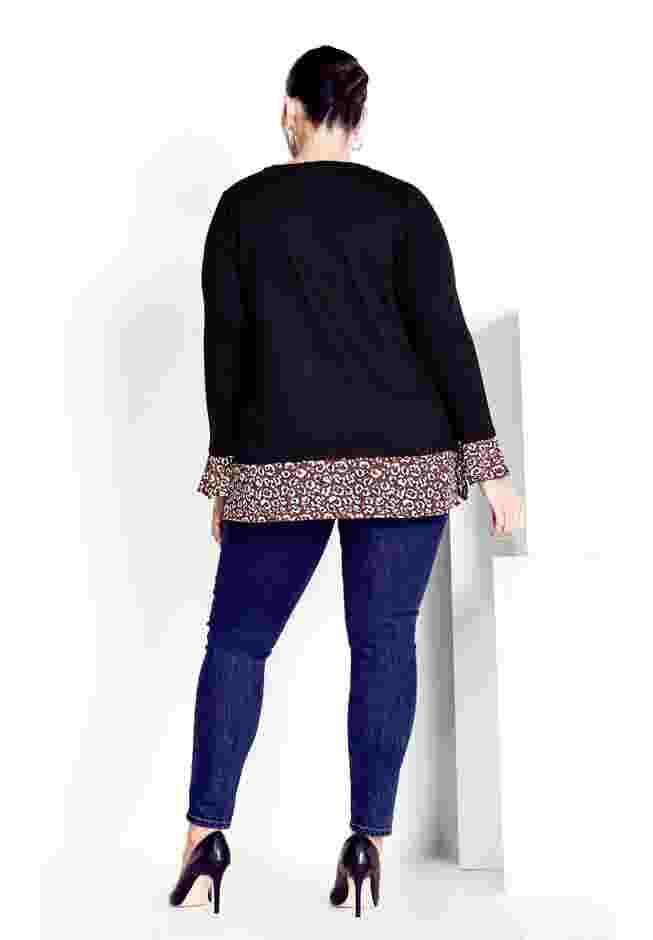 Hacci Chiffon Print Top image number 1