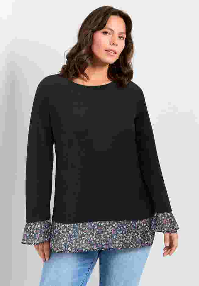 Hacci Chiffon Print Top image number 0