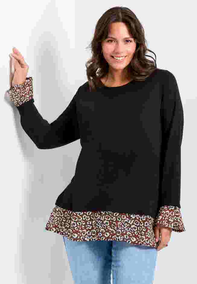 Hacci Chiffon Print Top image number 0