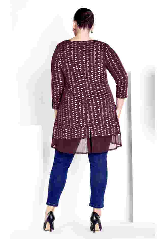 Foil Print Tunic image number 1