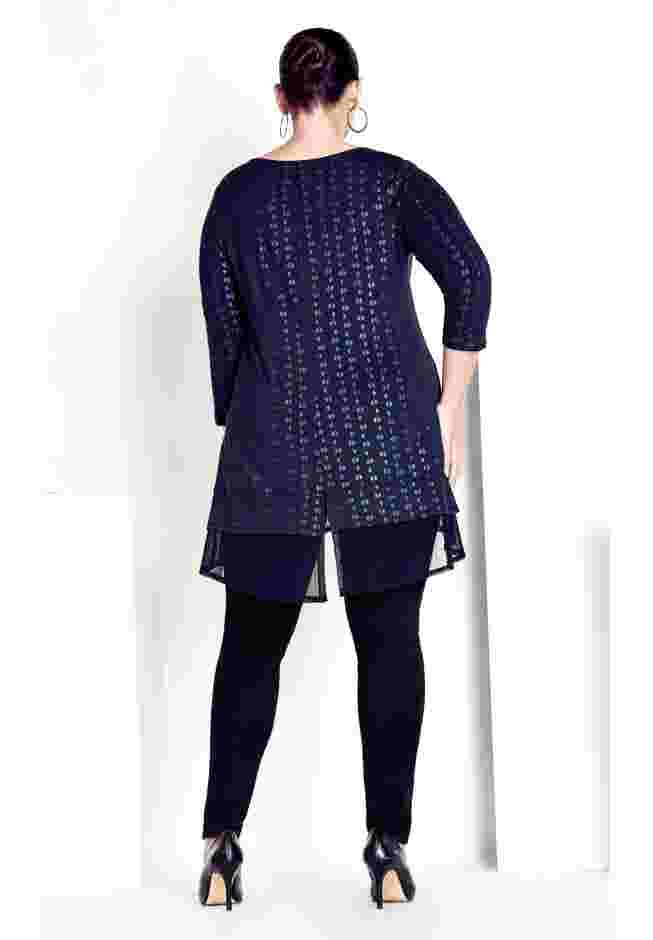 Foil Print Tunic image number 1