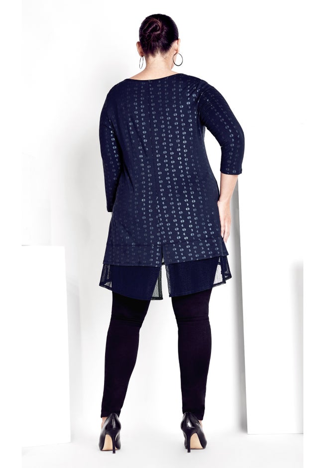 Foil Print Tunic image number 1
