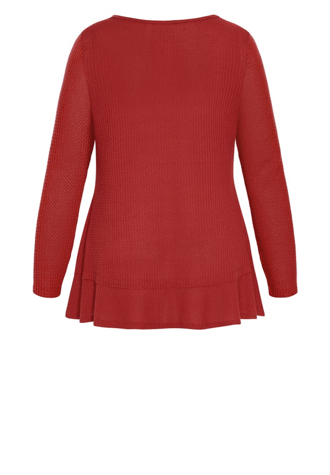 Waffle Ruffle Tunic image number 4