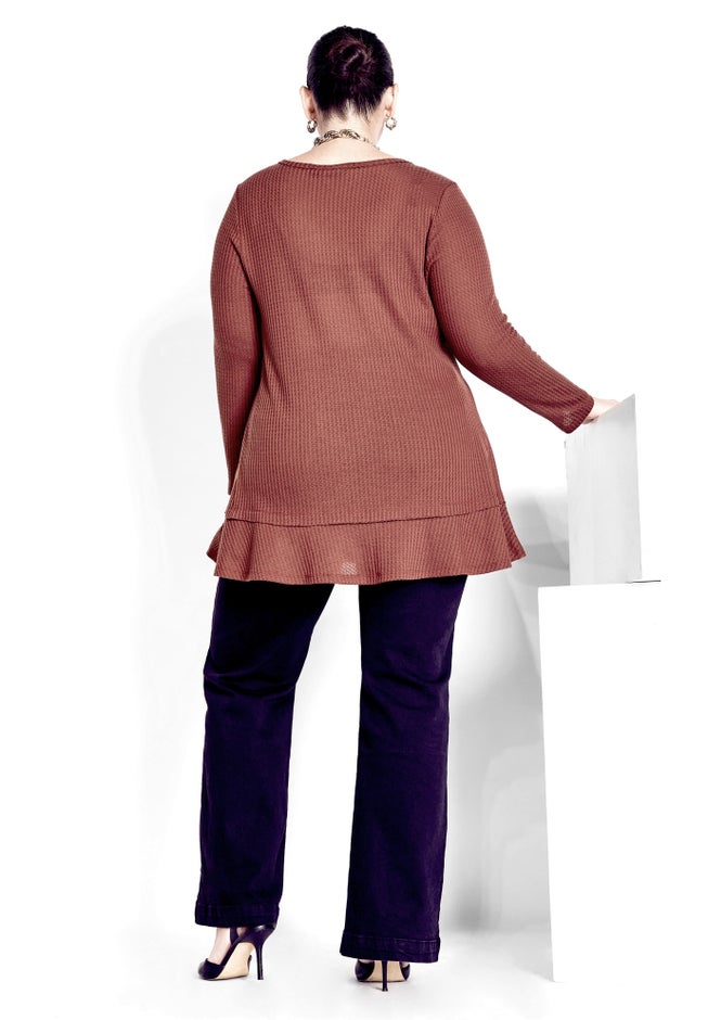 Waffle Ruffle Tunic image number 1