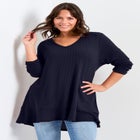 Waffle Ruffle Tunic image number null