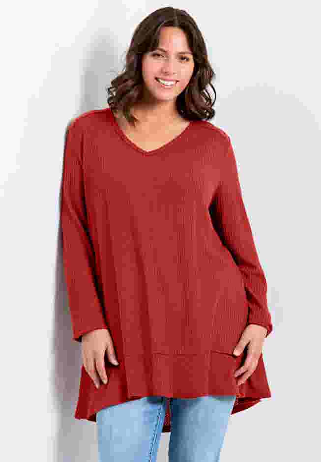 Waffle Ruffle Tunic image number 0