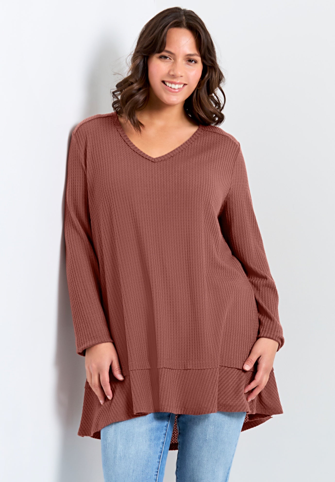 Waffle Ruffle Tunic image number 0
