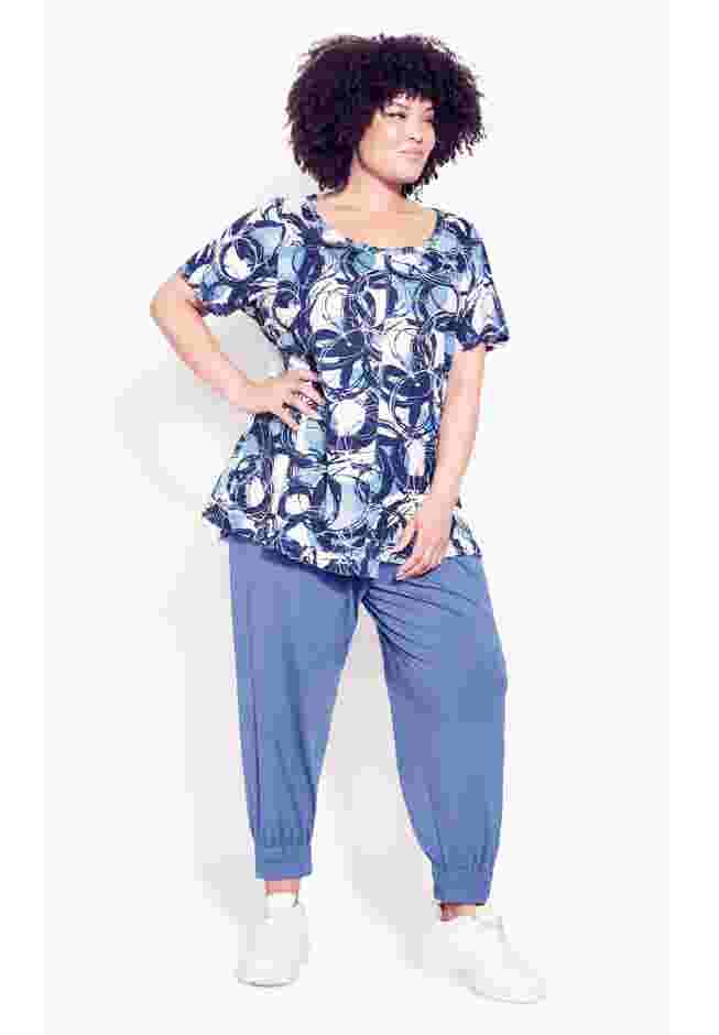 Mae Ruffle Print Top image number 1