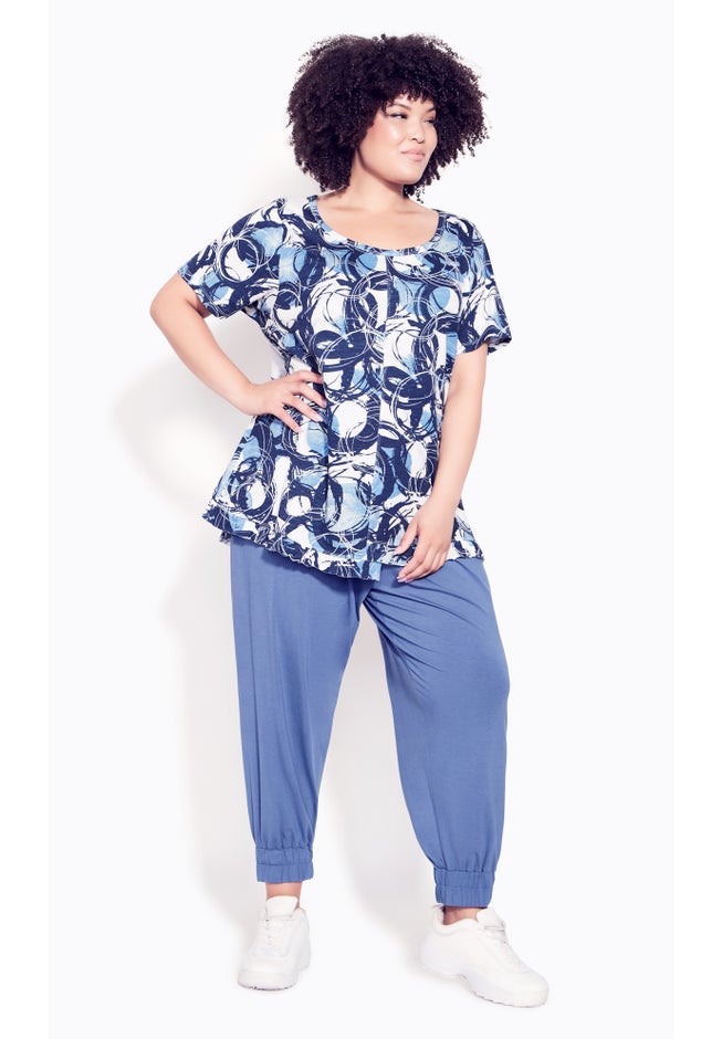 Mae Ruffle Print Top image number null
