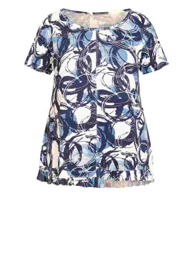 Mae Ruffle Print Top image number 3
