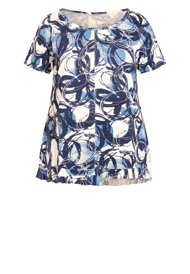Mae Ruffle Print Top image number null