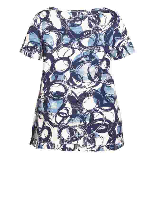 Mae Ruffle Print Top image number 4