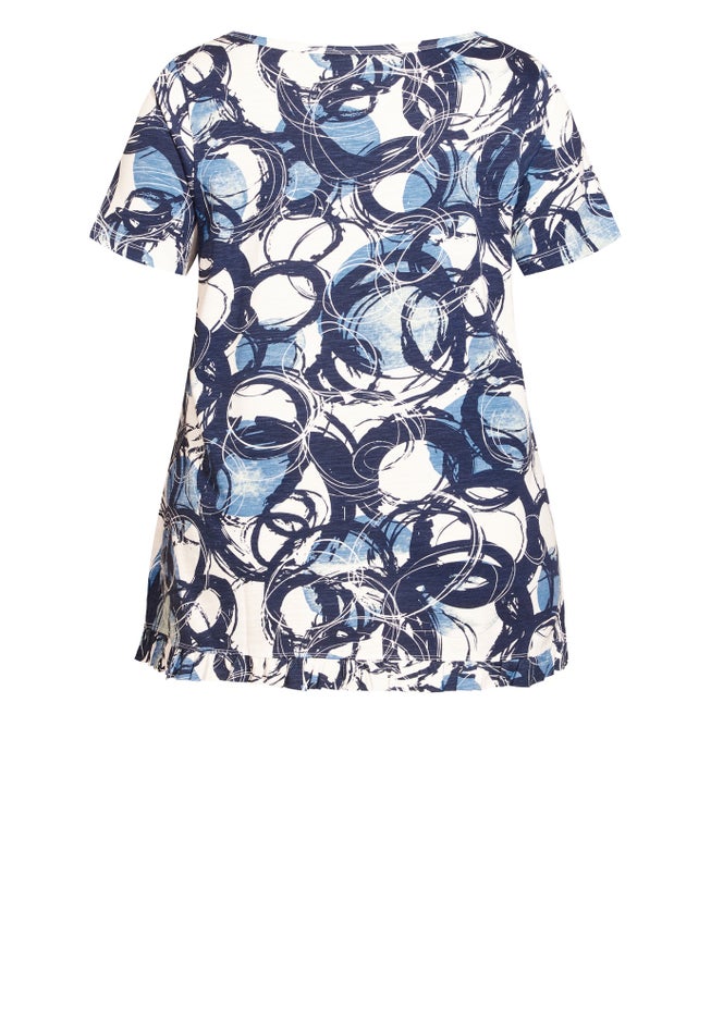 Mae Ruffle Print Top image number null