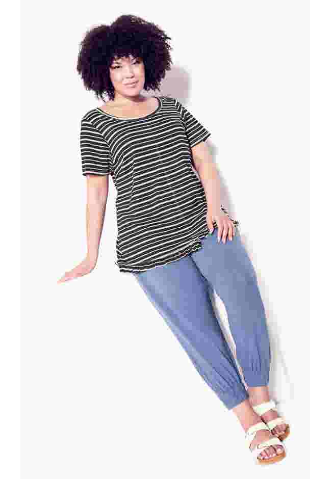 Mae Ruffle Stripe Top image number 3