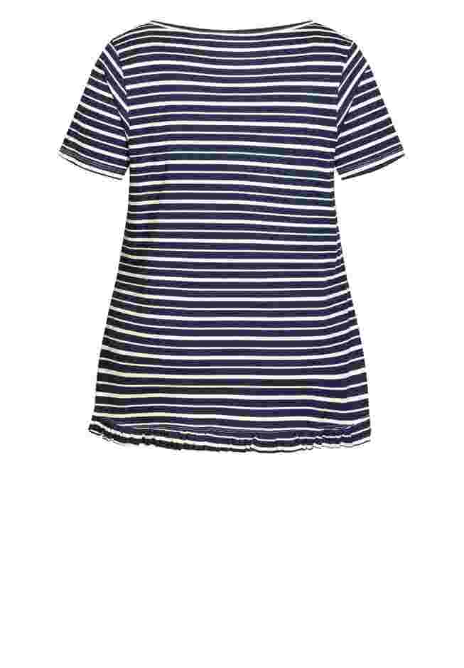 Mae Ruffle Stripe Top image number 4