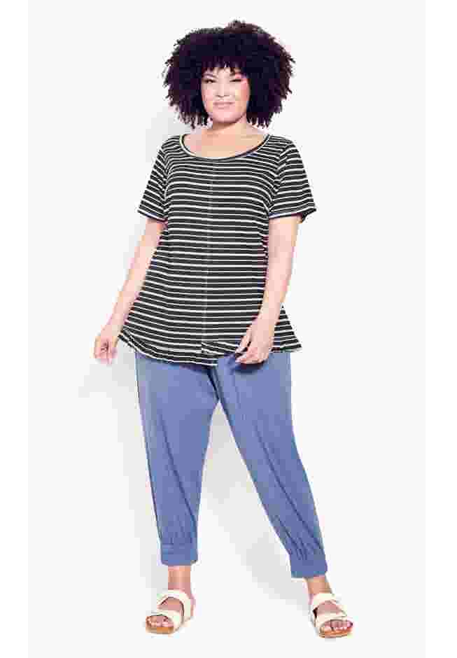 Mae Ruffle Stripe Top image number 0
