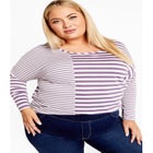 Sina Stripe Top image number null