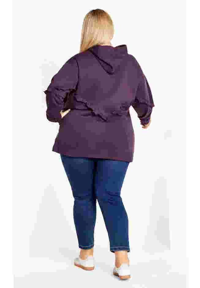 Frill Plain Hoodie image number 2