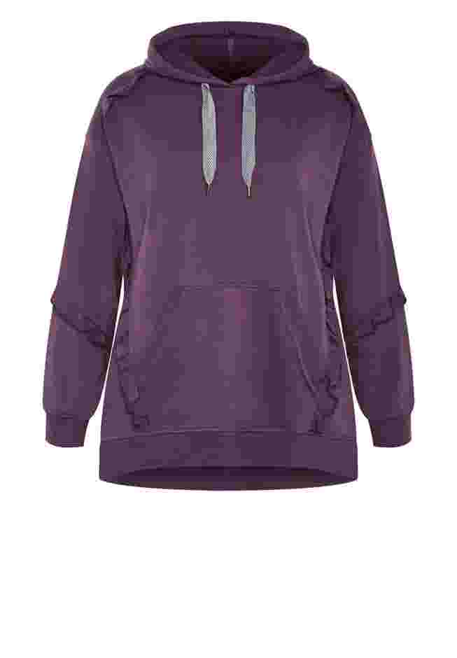 Frill Plain Hoodie image number 3