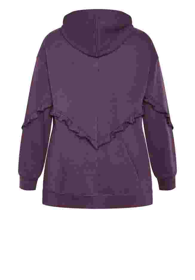 Frill Plain Hoodie image number 4