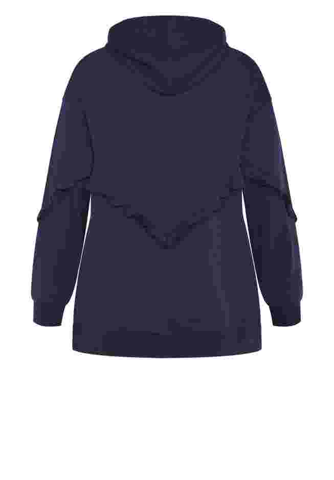 Frill Plain Hoodie image number 4