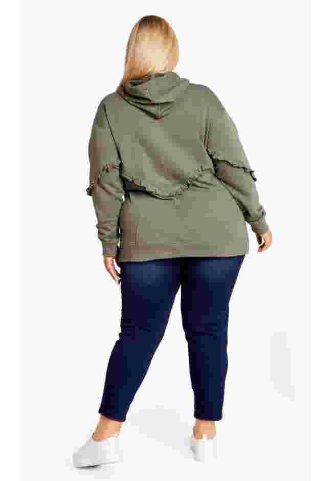 Frill Plain Hoodie image number 2