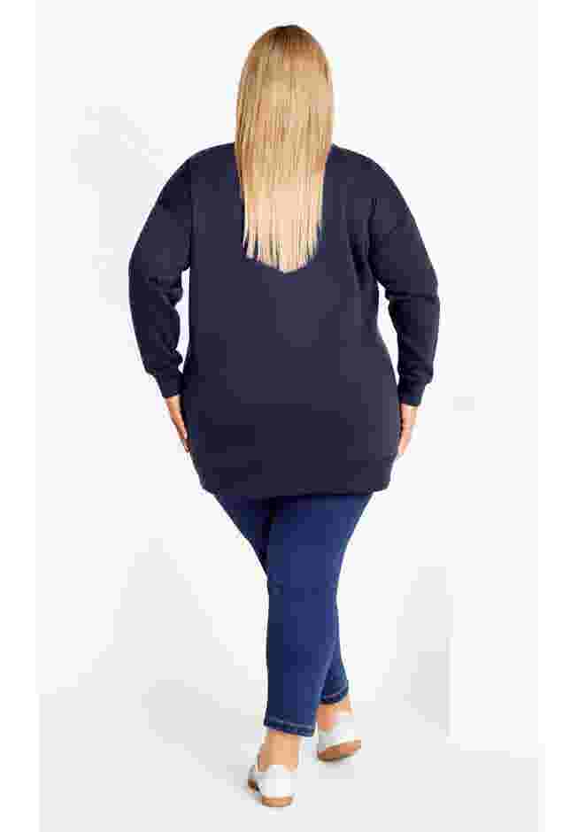 Jade Longline Zip Top image number 2