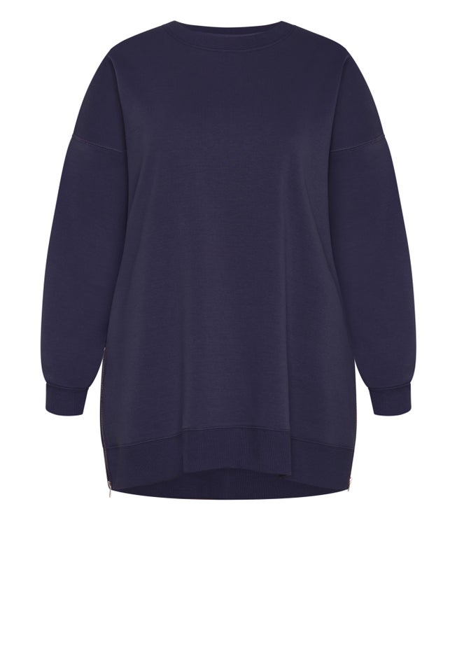 Jade Longline Zip Top image number 3