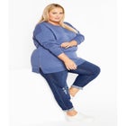 Jade Longline Zip Top image number null