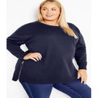 Jade Longline Zip Top image number null