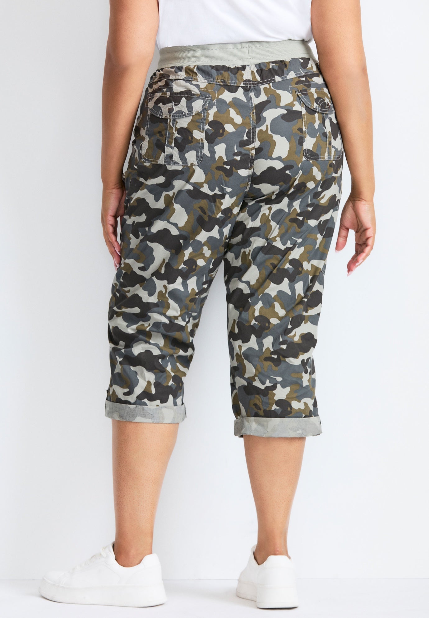 Cotton Roll Up Capri image number 1