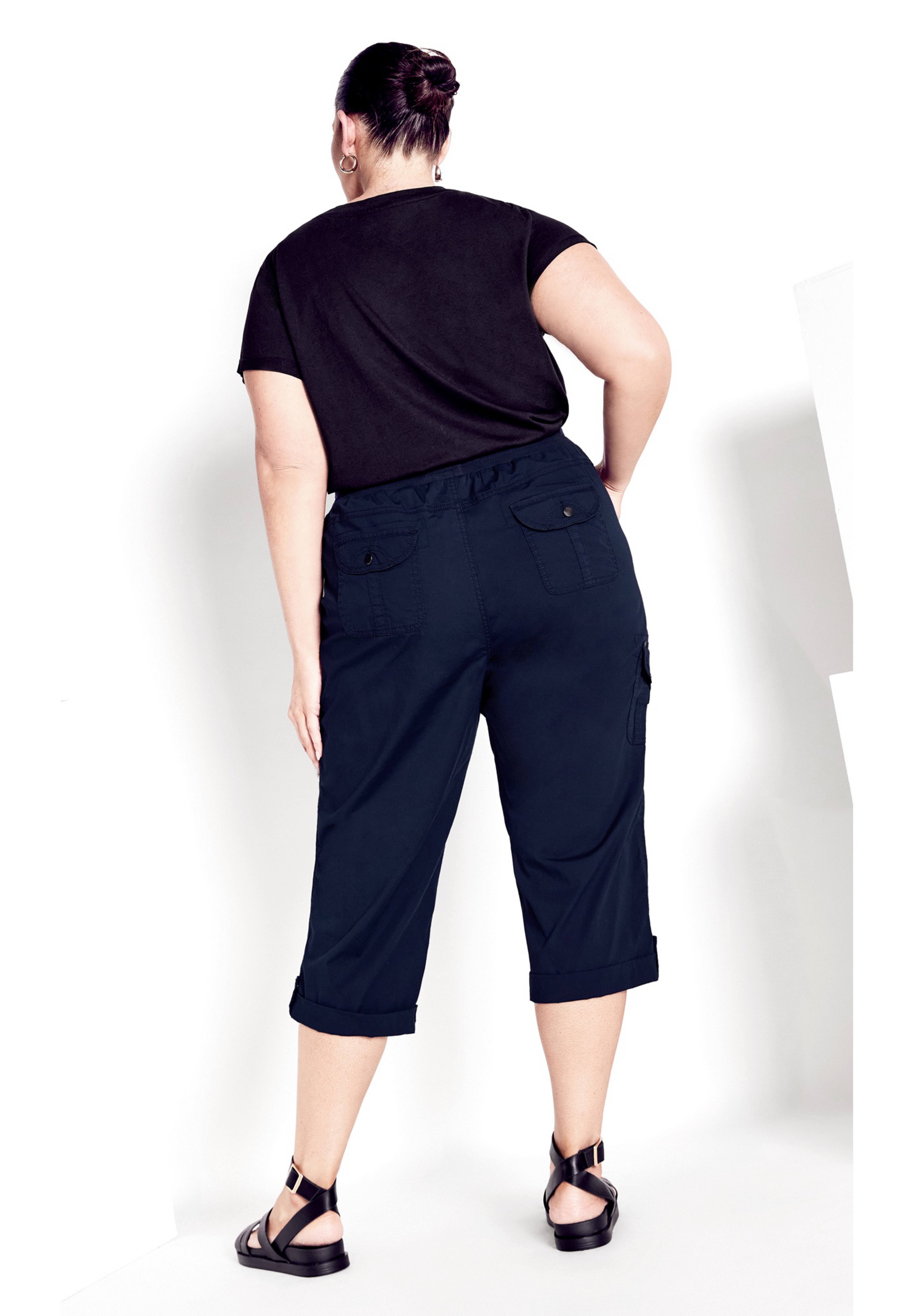 Cotton Roll Up Capri image number 1