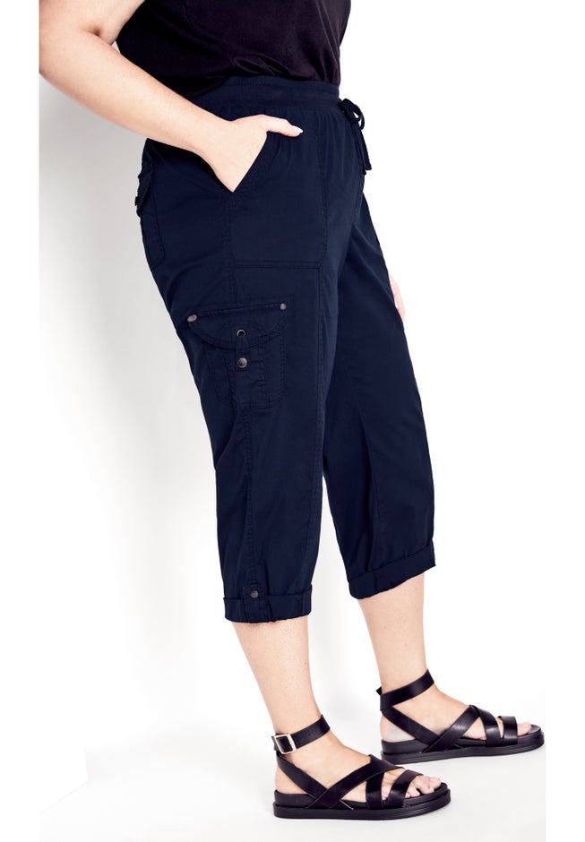 Cotton Roll Up Capri image number 3