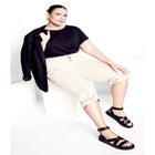 Cotton Roll Up Capri image number null