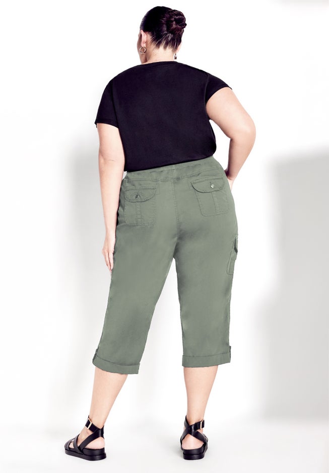 Cotton Roll Up Capri image number 1