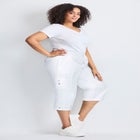 Cotton Roll Up Capri image number null