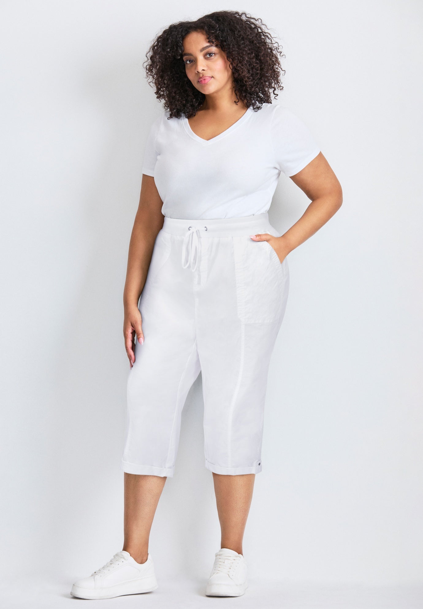 Cotton Roll Up Capri image number 0