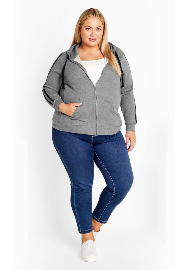 Side Stripe Zip Hoodie image number 1