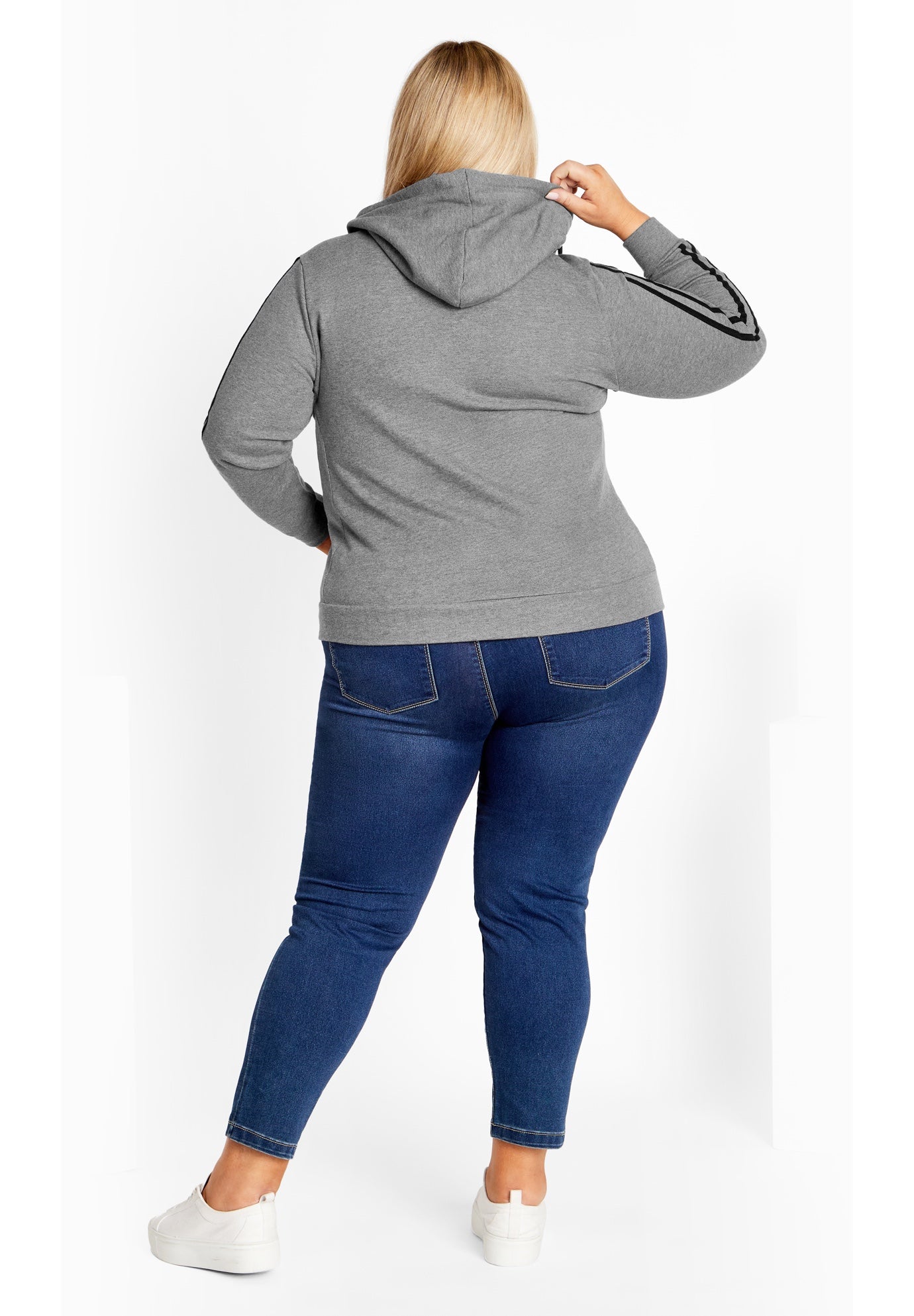 Side Stripe Zip Hoodie image number 2