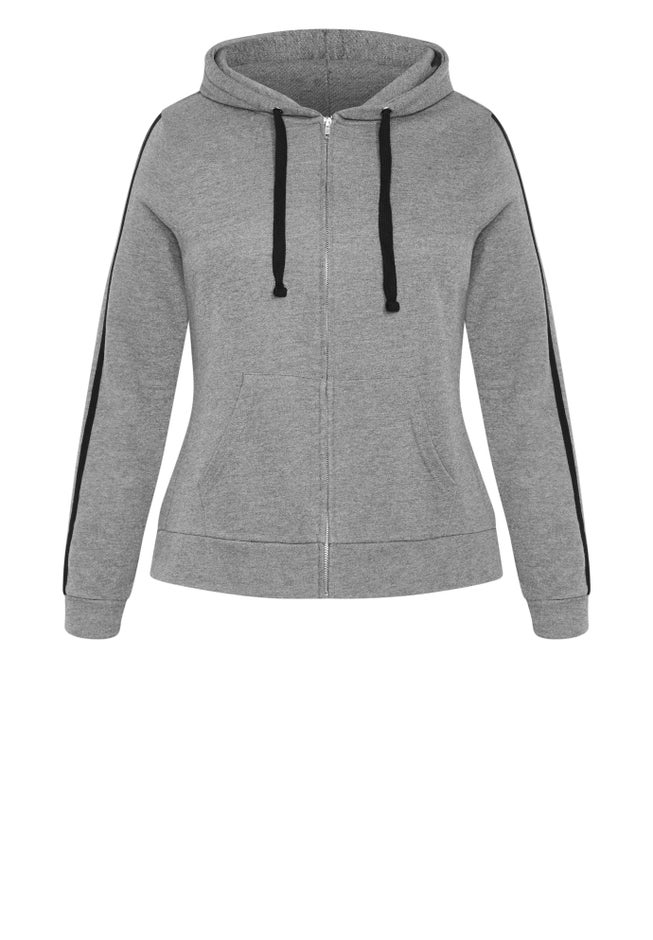 Side Stripe Zip Hoodie image number 3