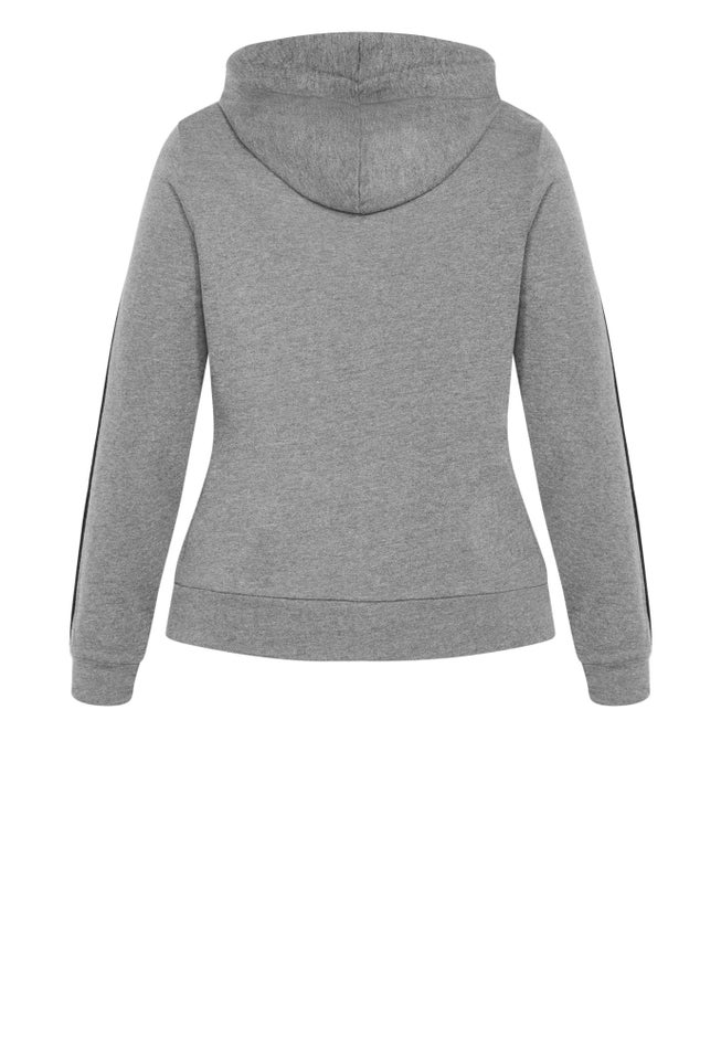 Side Stripe Zip Hoodie image number 4