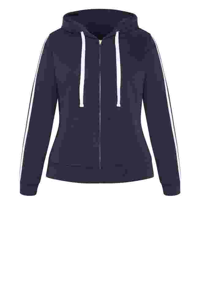 Side Stripe Zip Hoodie image number 3