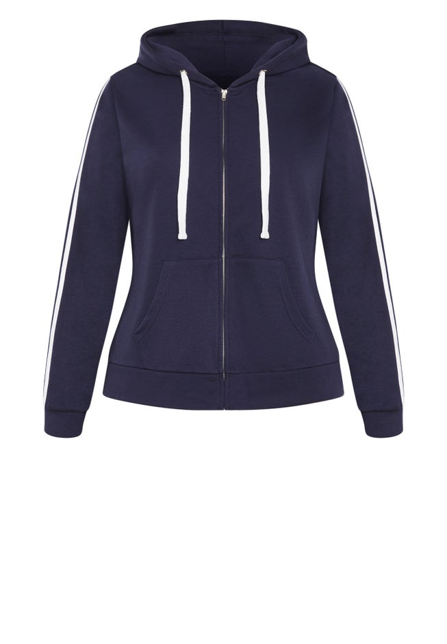 Side Stripe Zip Hoodie image number 3