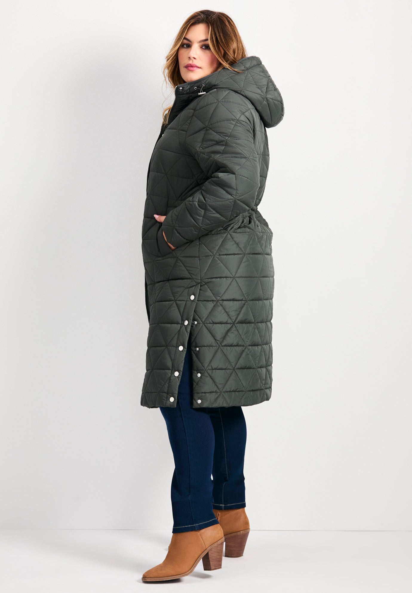 Quinn Longline Puffer Jacket image number 2