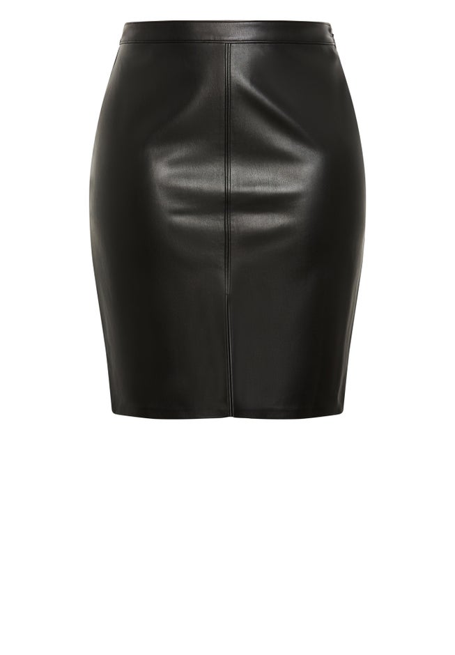 Valerie Vegan Leather Skirt image number 3