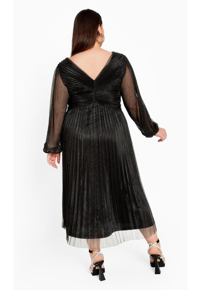Pleated Plisse Dress image number 1