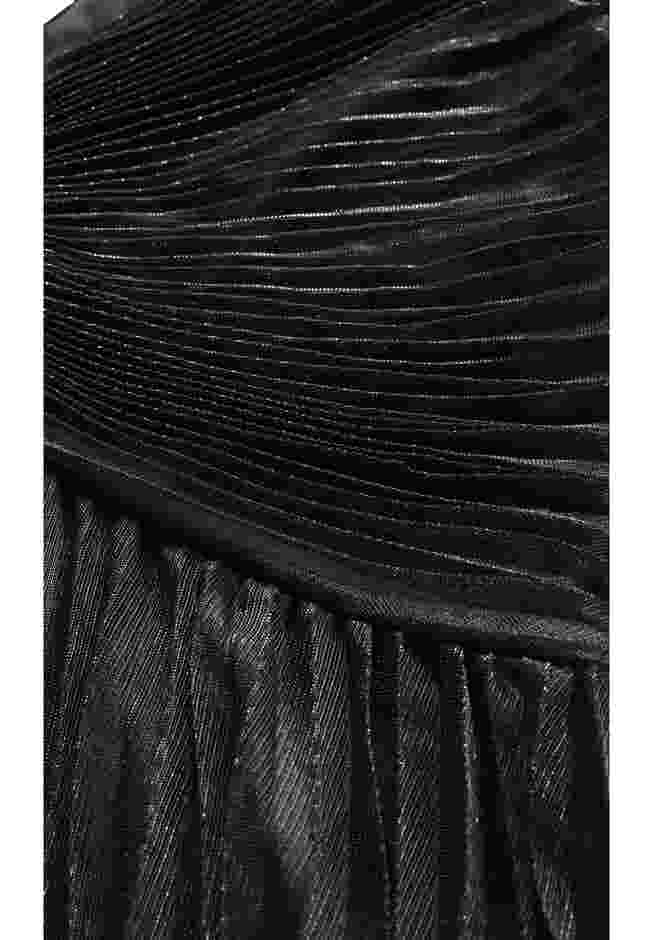 Pleated Plisse Blouson Sleeve Dress image number 5